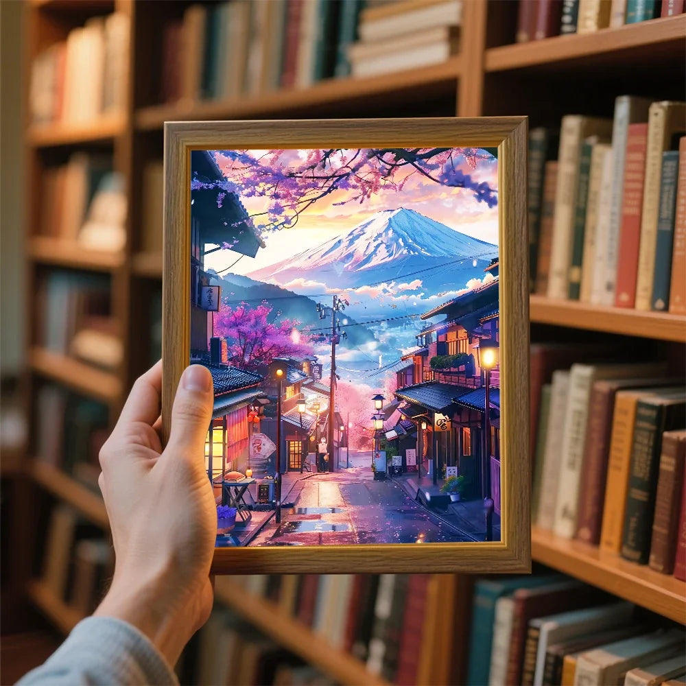 Tokyo Japan LED Light Painting – 2-in-1 Wall & Desk Lamp