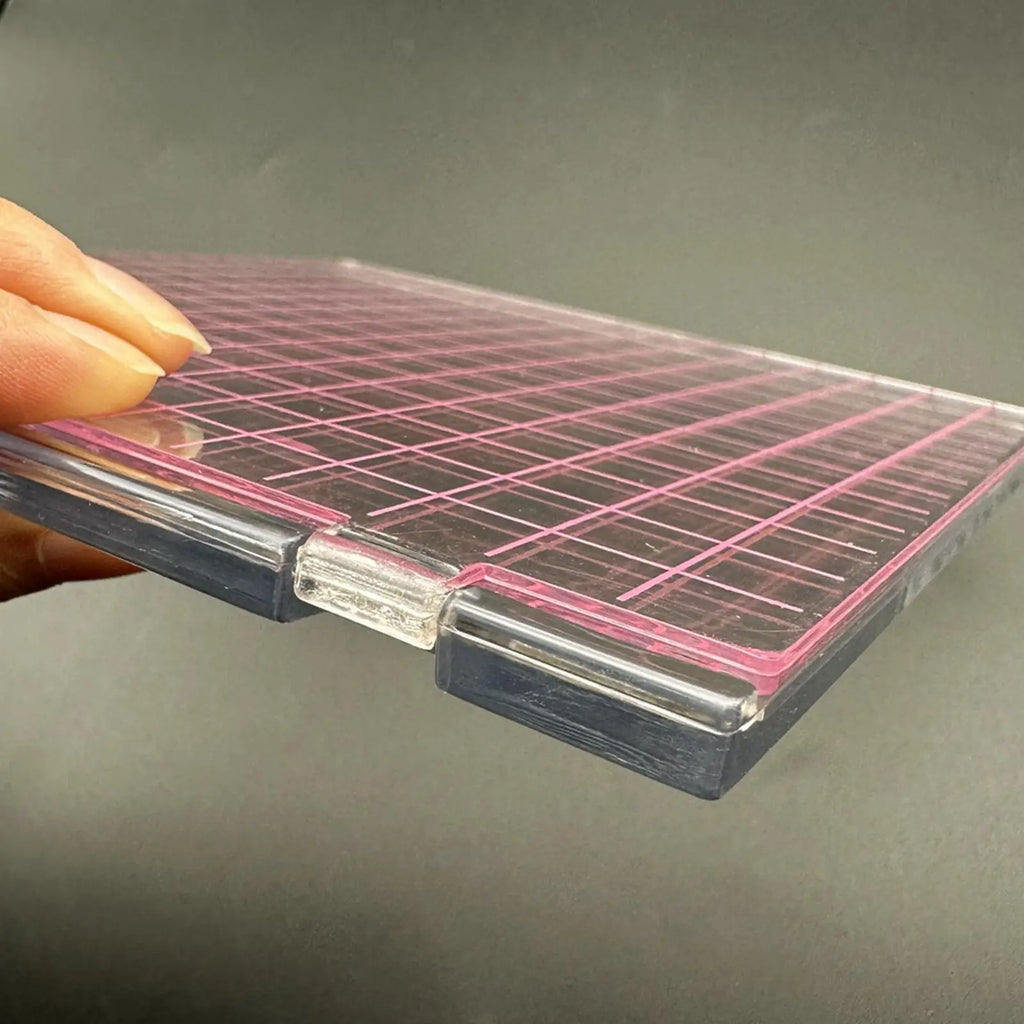 Acrylic Stamp Block Positioner | Transparent Grid Stamping Tool