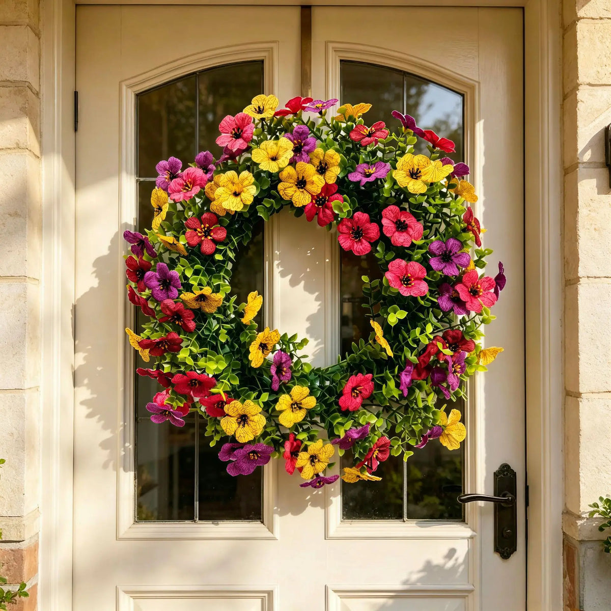 Violet Eucalyptus Wreath – Spring & Summer Door Decor