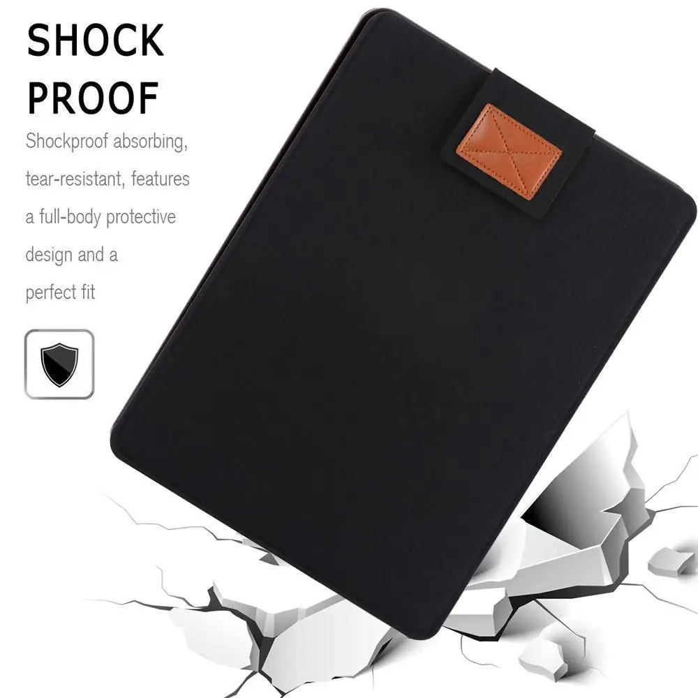 Wool Felt Laptop Sleeve Bag – Sizes 6" to 15.4"