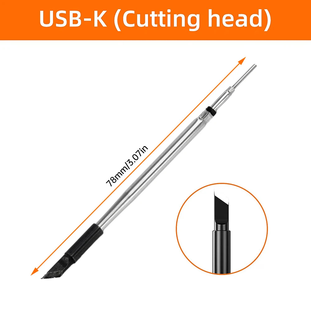 USB Cordless Soldering Iron Set – Digital Display, 260–420°C
