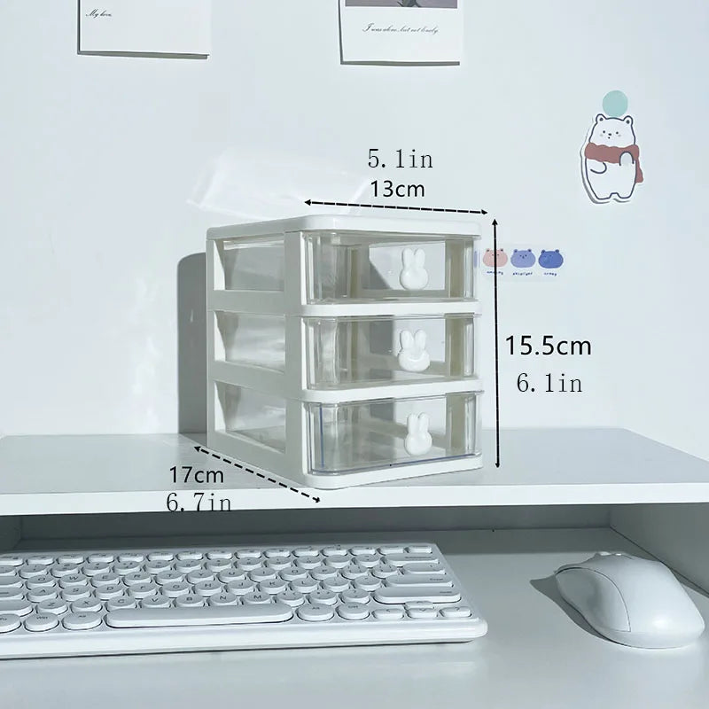 Transparent Stackable Drawer Organizer | Modular PP Storage Box