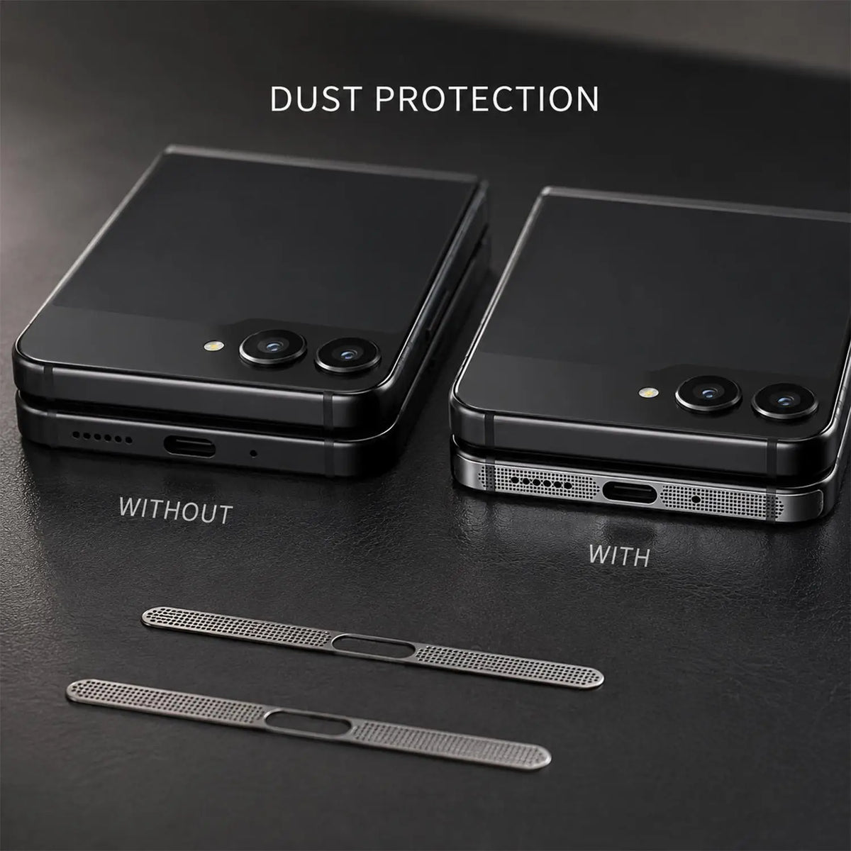 Metal Dust Mesh Stickers for Samsung Galaxy Z Flip 8 – Speaker Guard