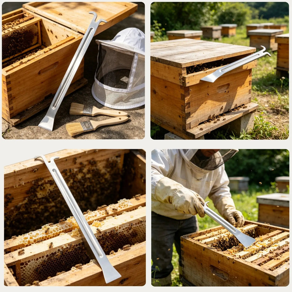 Stainless Steel Beehive Tool – Frame Lifter & Scraper