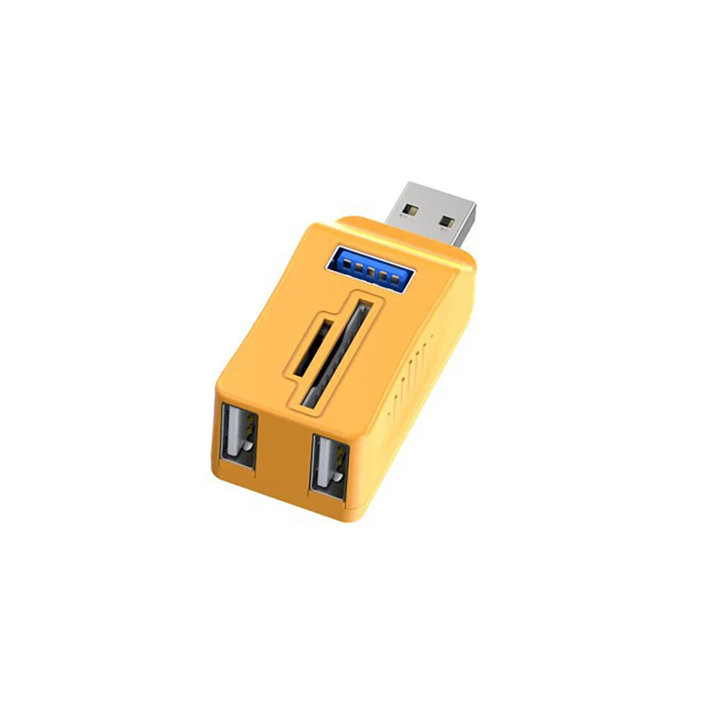 USB 3.0 Hub 5-Port Splitter with TF/SD/MMC Card Reader