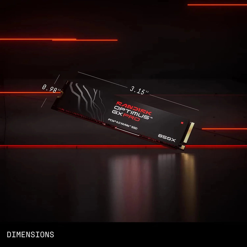 SanDisk Optimus GX PRO 850X NVMe SSD 1TB/2TB PCIe 4.0 M.2