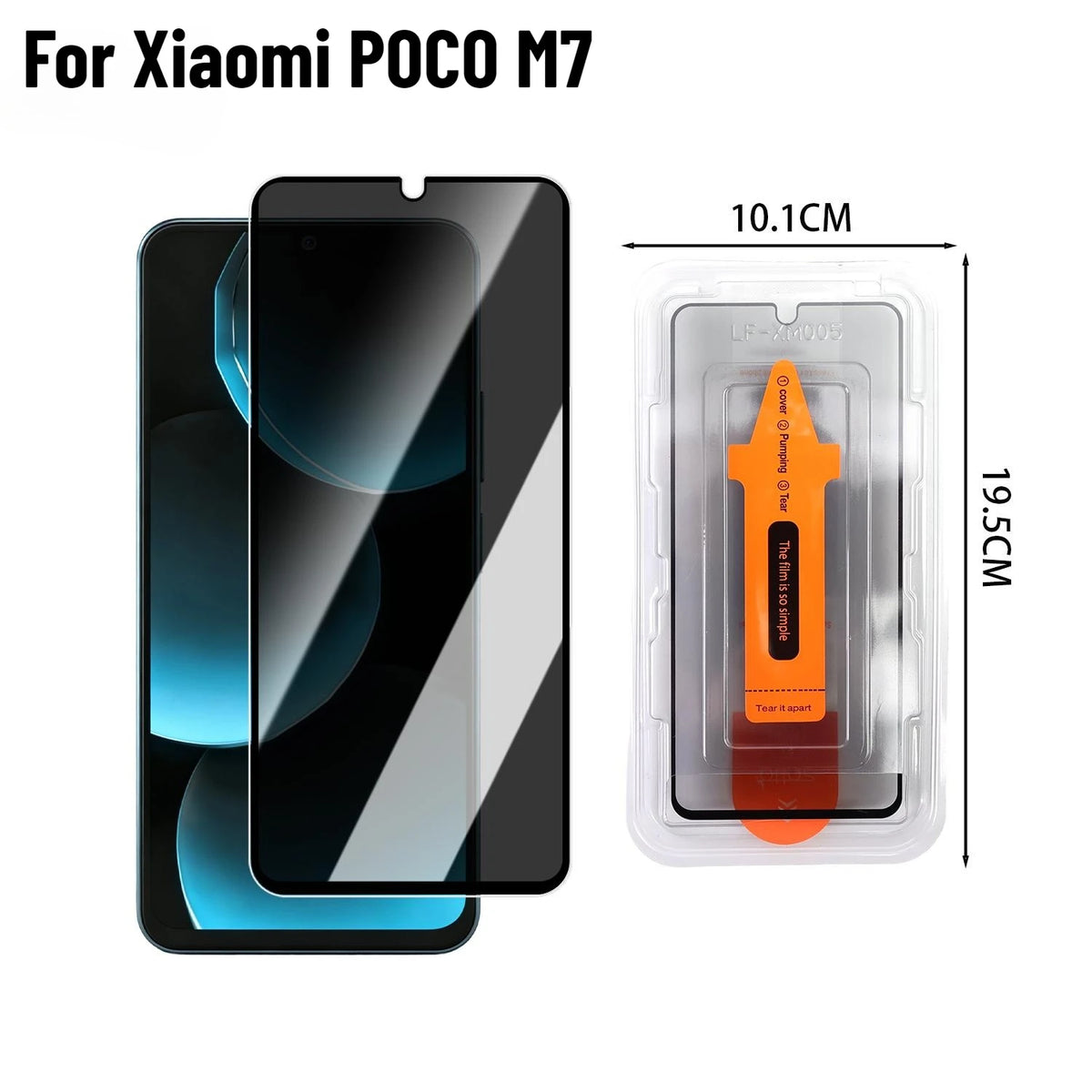 Xiaomi Poco M7 / M7 Pro Tempered Glass Screen Protector HD & Privacy