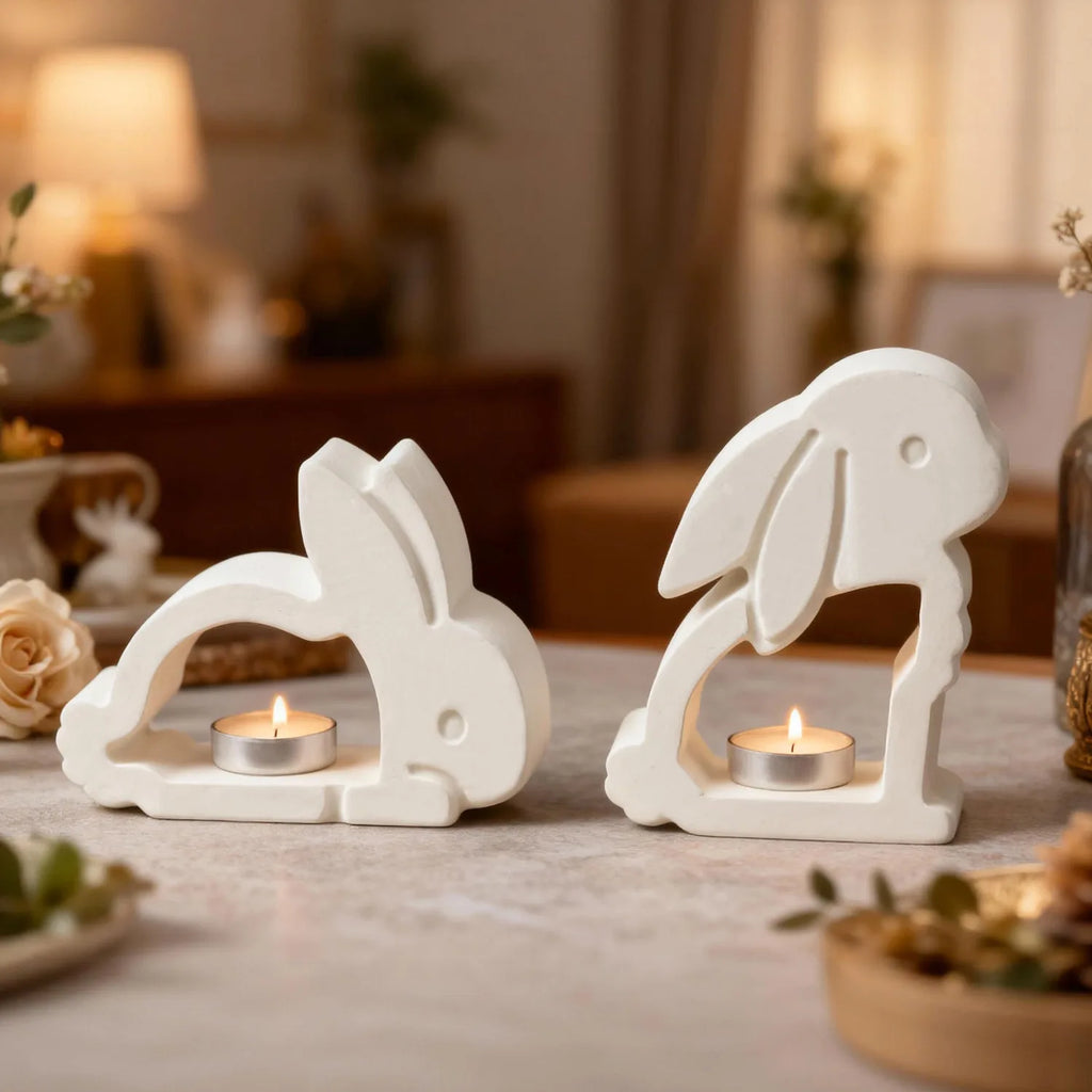 Hollow Rabbit Silicone Mold – DIY Easter Candle Holder Craft