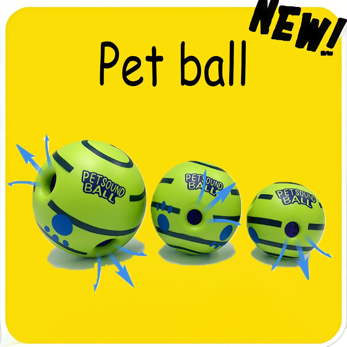 Interactive Giggle Ball – IQ Training & Mental Stimulation Dog Toy