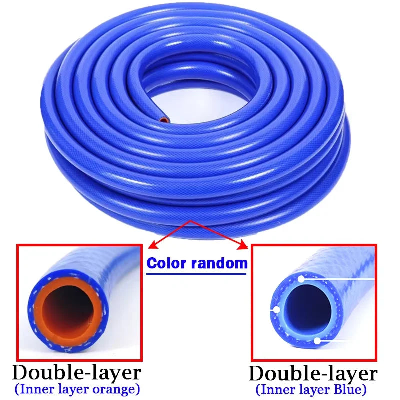 Blue Braided Silicone Hose | High Temp & Pressure – 1M Lot