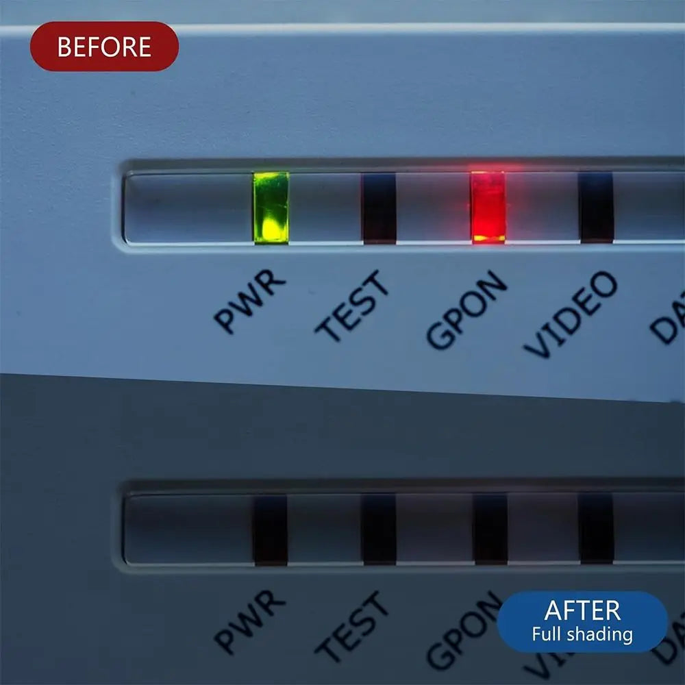 Black LED Light Dimming Stickers | Glare Reduction Sheets