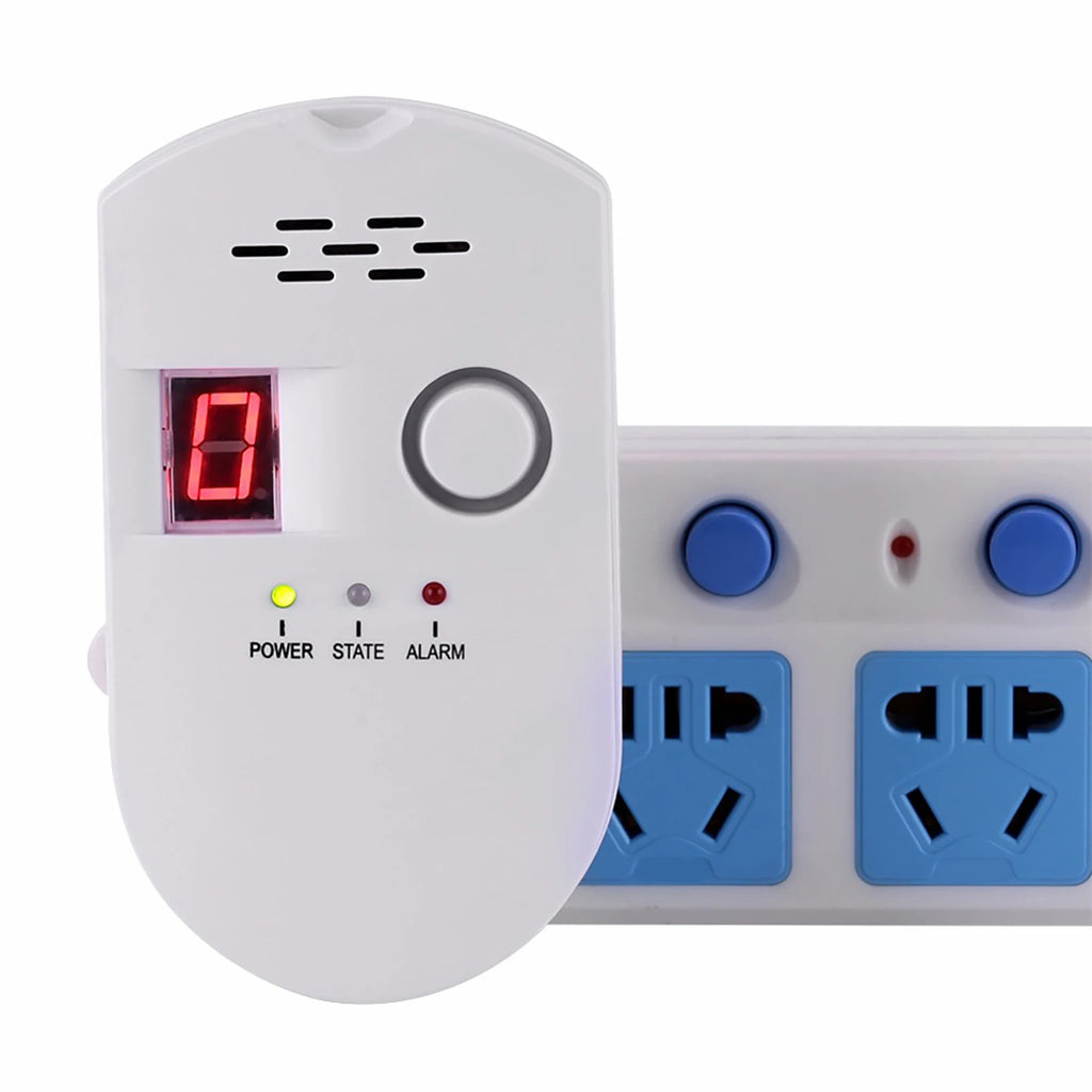 Geevorks BRJ-502D Plug-In Digital Gas Detector & Alarm