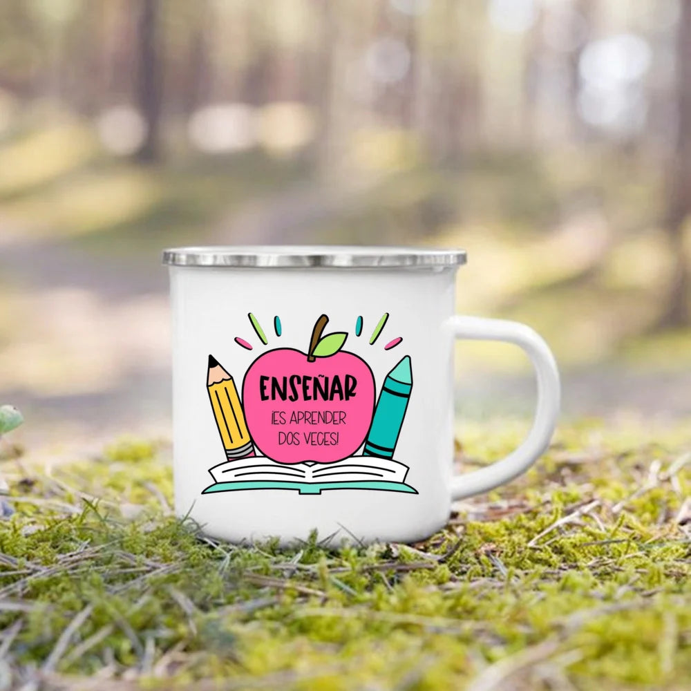 Teacher Appreciation Enamel Mug | Thank You Teacher Gift