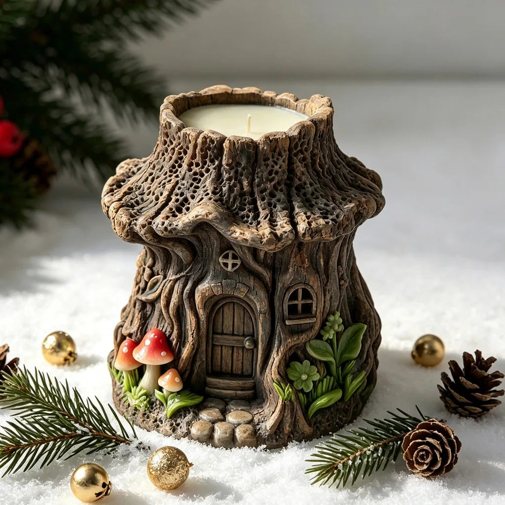 3D Tree House Silicone Mold – Candle, Resin & Gypsum DIY