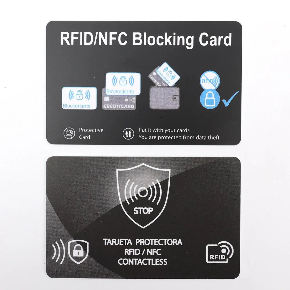 Ultra Thin RFID & NFC Blocking Card – Wallet Protector
