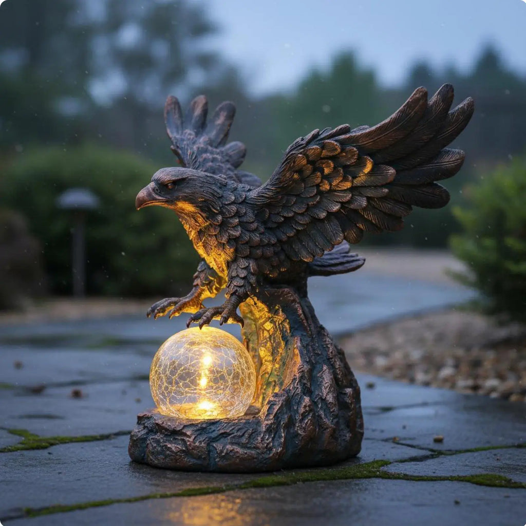 Solar Garden Statue Light – Auto On/Off Waterproof Figurine Lamp