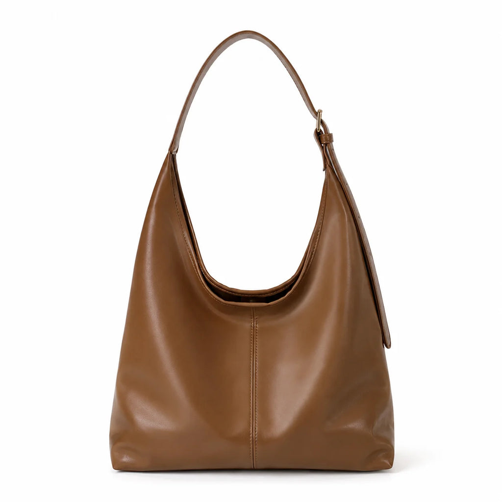 Women's Large Capacity Hobo Shoulder Bag – Slouchy PU Tote