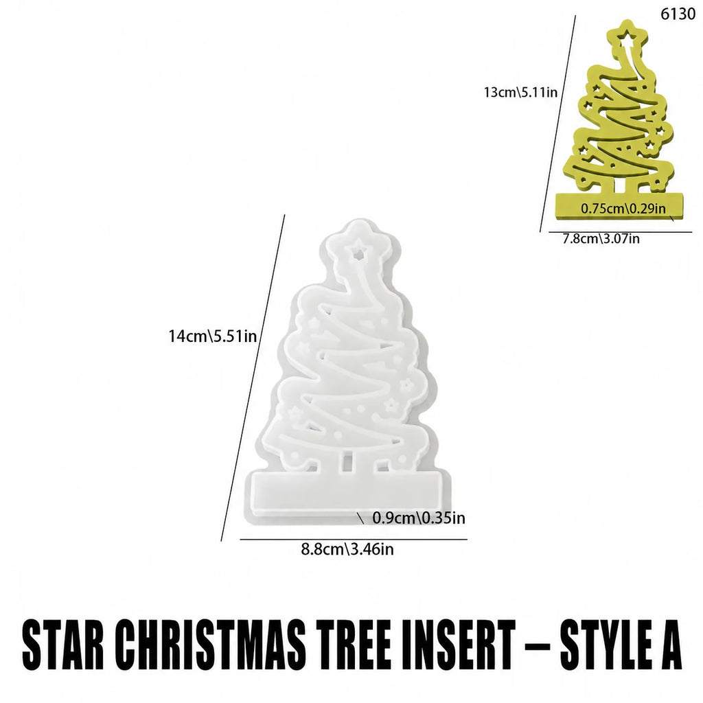 Christmas Tree Silicone Mold Set – 3 Designs | DIY Plaster