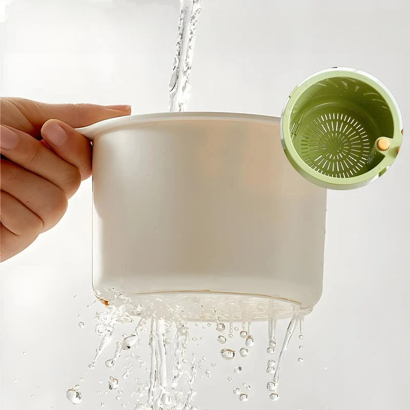 Faucet-Hanging Kitchen Sink Strainer Basket & Waste Catcher