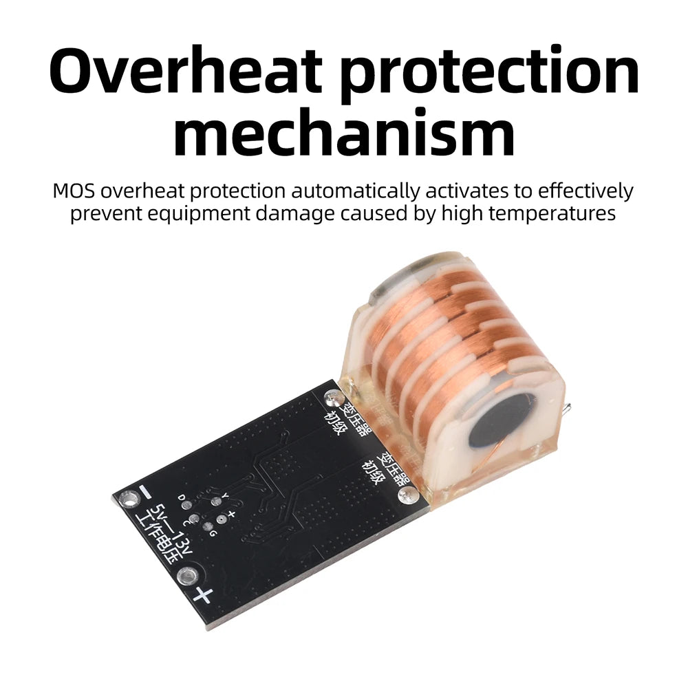 80W High-Voltage Arc Igniter Module DC 5–13V to AC 20kV