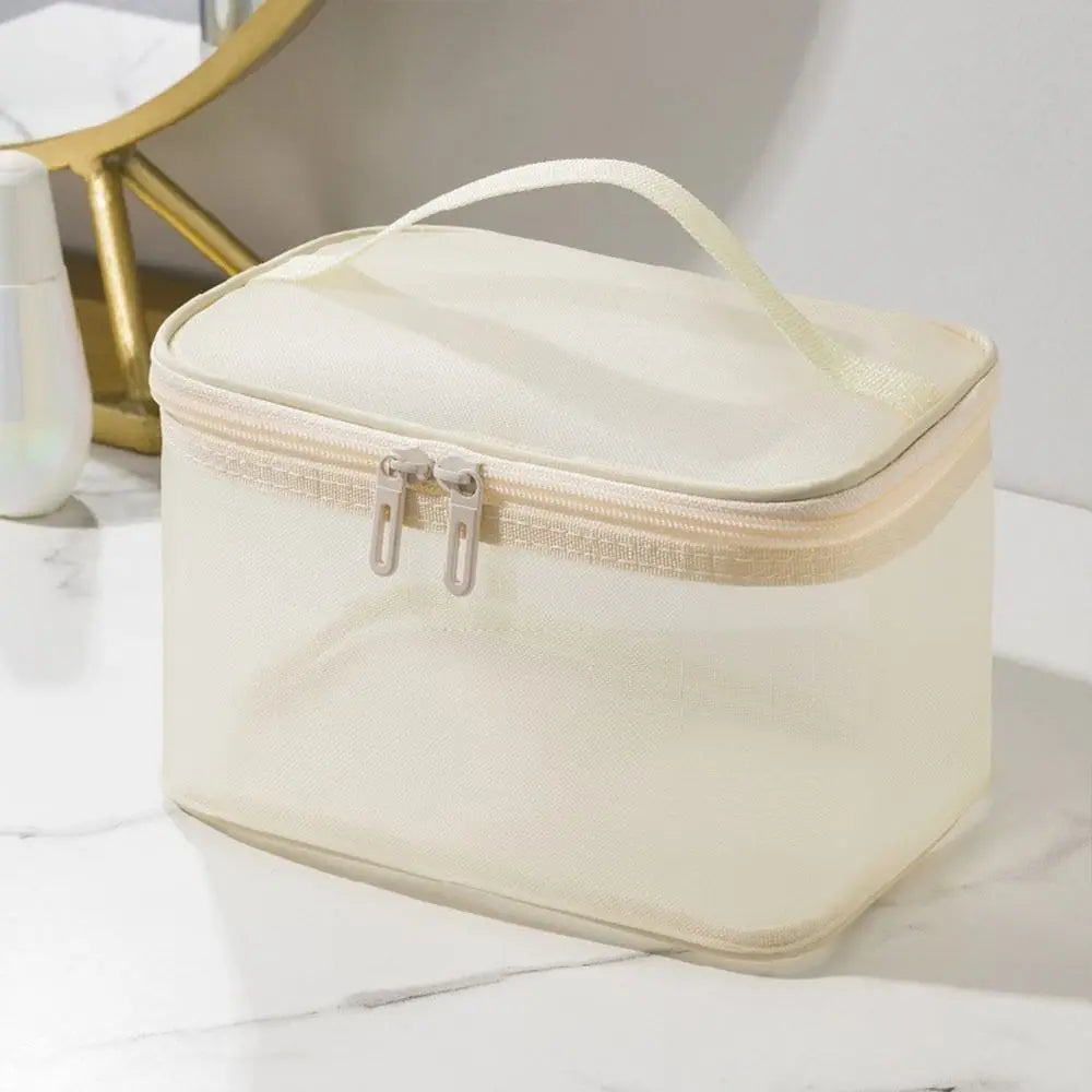Transparent Mesh Travel Cosmetic Bag | 1/2/3 Layer Makeup Case