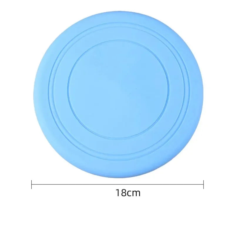 Silicone Flying Disc Dog & Cat Toy – Chew-Resistant Frisbee