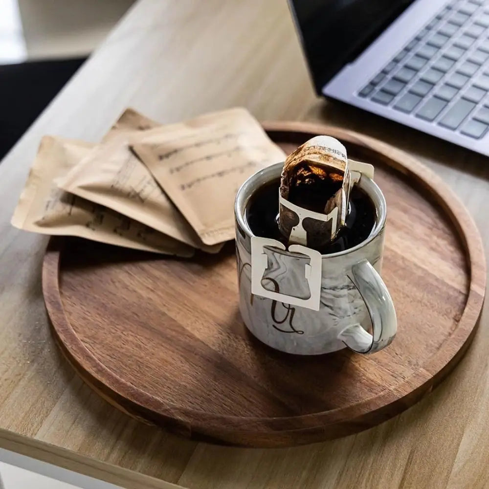 Round Wooden Serving Tray – Décor, Dessert & Candle Display