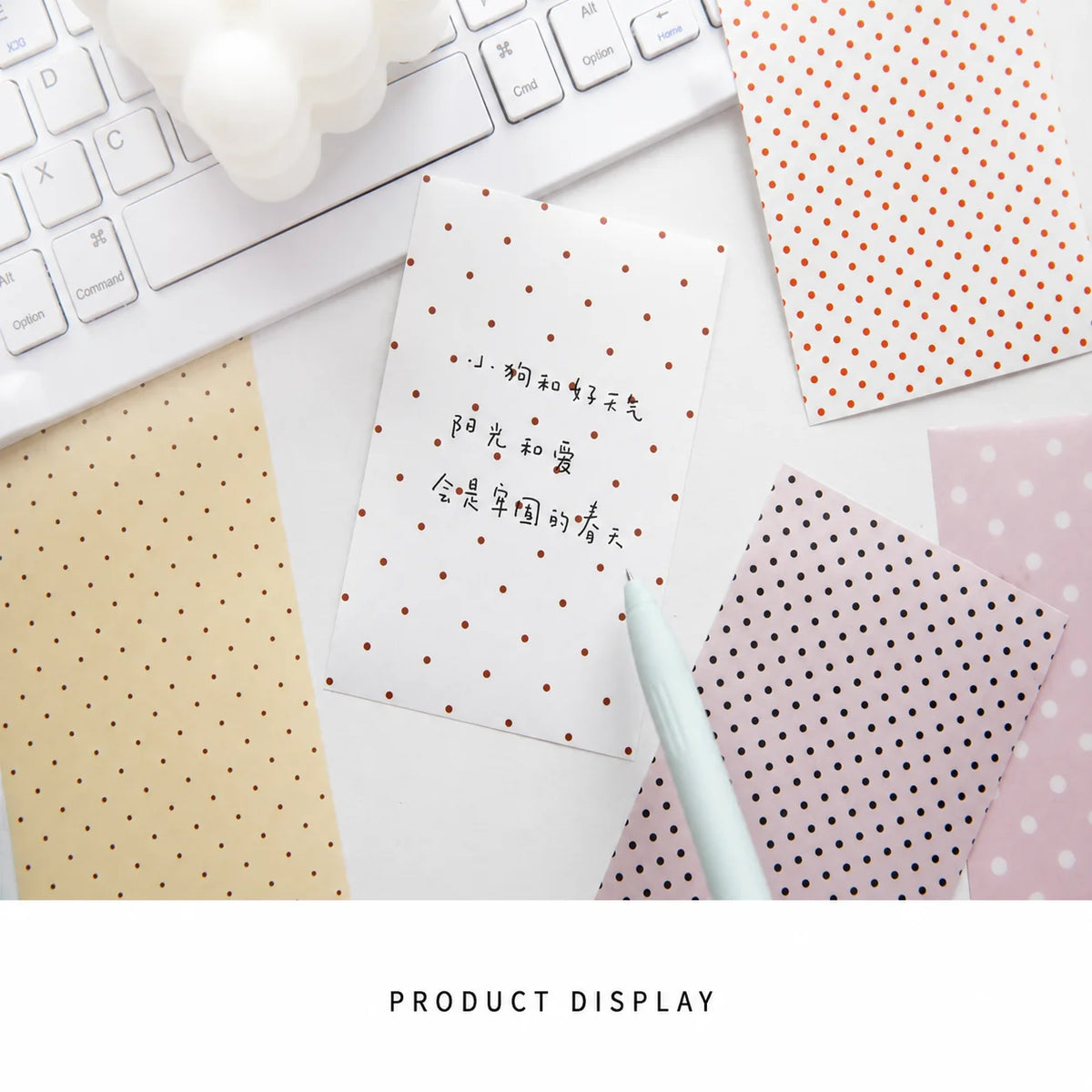 Vintage Polka Dot Scrapbook Paper Set – 32 Sheets Vellum & Kraft