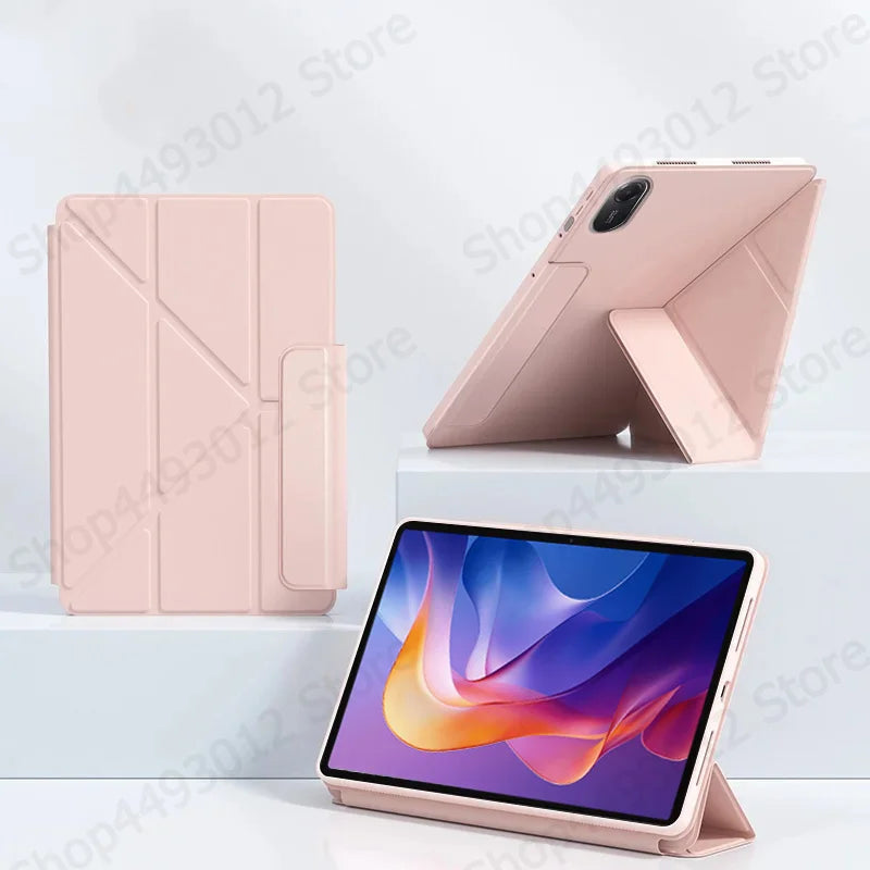 Xiaomi Redmi Pad 2 Case 11" Magnetic PU Leather Tri-Fold Stand