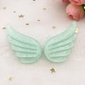 Glitter Wings Flat Back Resin Cabochons | DIY Craft Embellishments