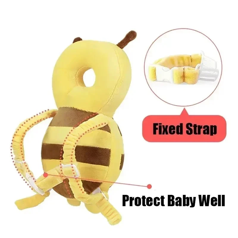 Baby Head Protector Pillow | Breathable Cartoon Safety Pad 1–3Y