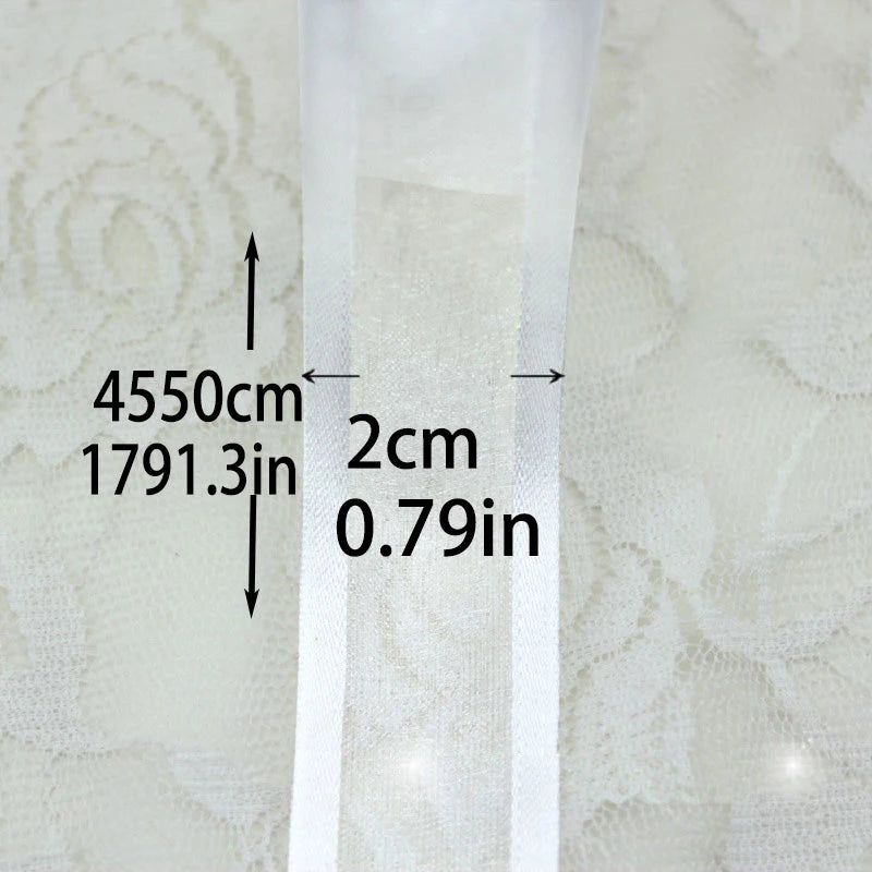 20mm Broadside Organza Ribbon 50 Yards – Gift & Craft Decor