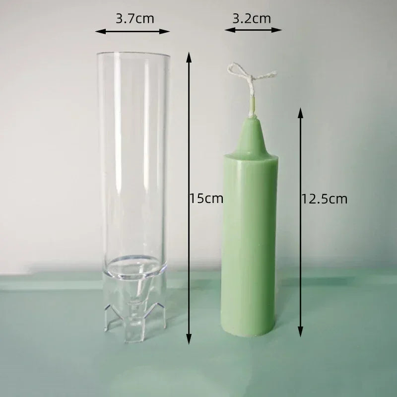 Pointed Cylindrical Acrylic Candle Mold | DIY Candle Making