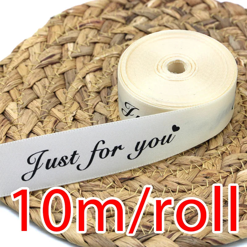 "Just For You" Satin Ribbon 25mm x 10M – Gift & Craft