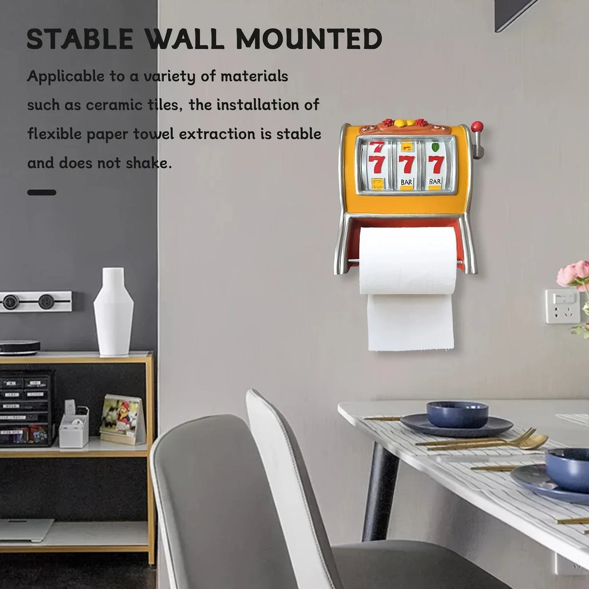 Slot Machine Toilet Paper Roll Holder | Fun Bathroom Decor