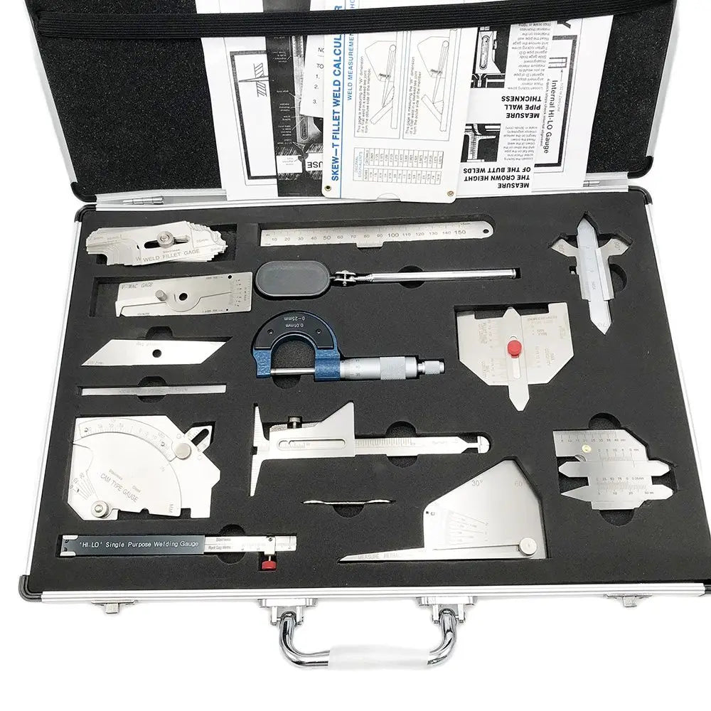 JINSLU 13-Piece Welding Gauge Kit | Weld Inspection Tool Set
