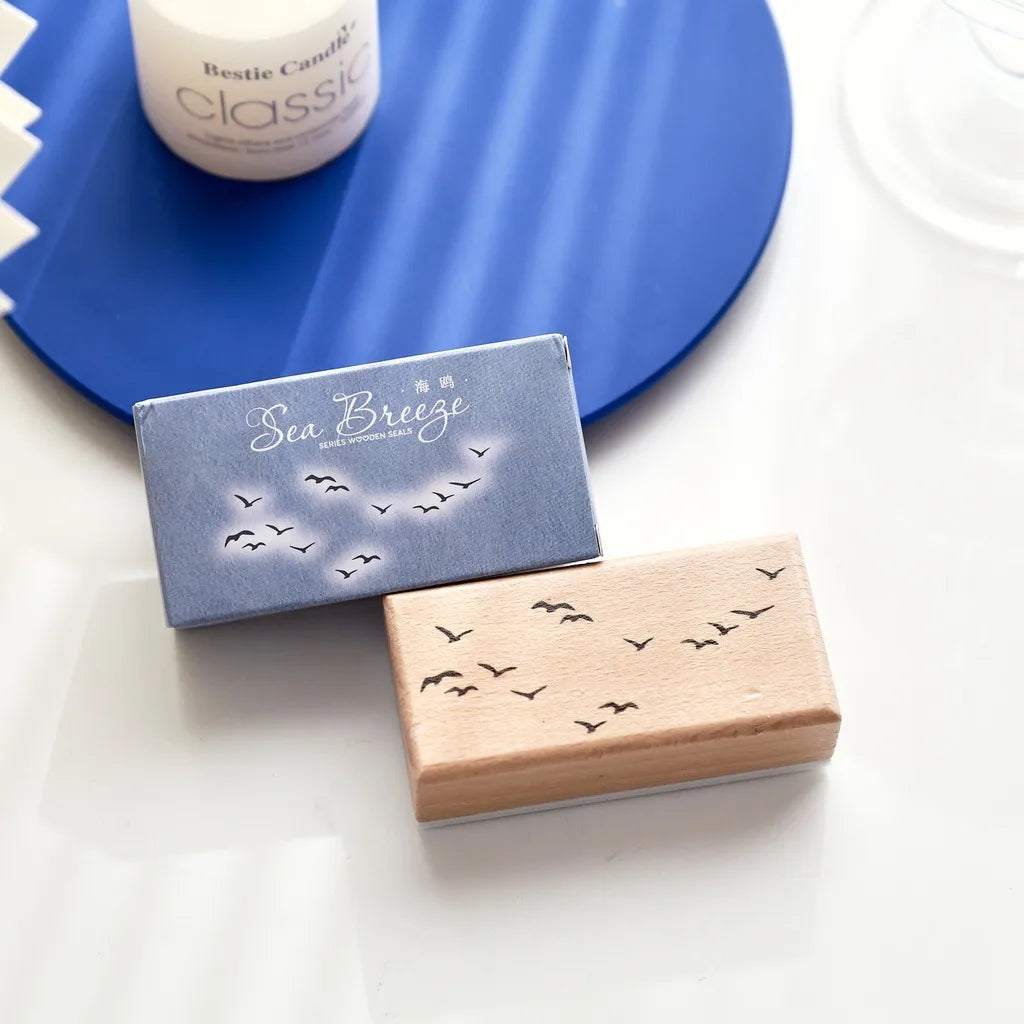 Sea Breeze Wooden Decorative Stamp | DIY Journal & Scrapbook