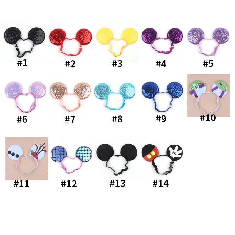 Mouse Ears Elastic Headband – Party, Cosplay, Kids & Adults
