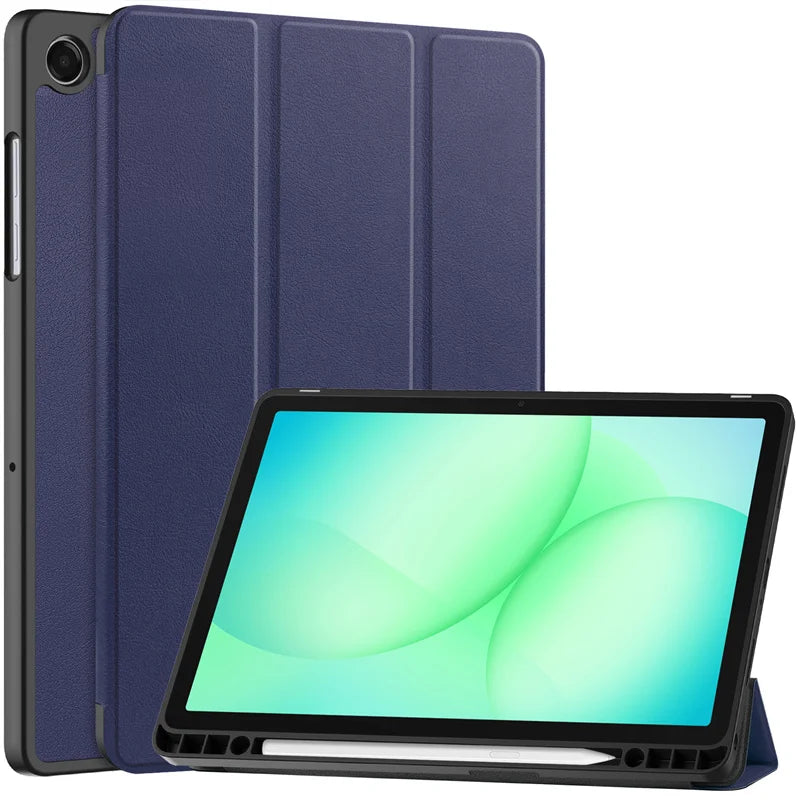 Samsung Galaxy Tab A11 Plus Case | Magnetic Leather + Pen Holder