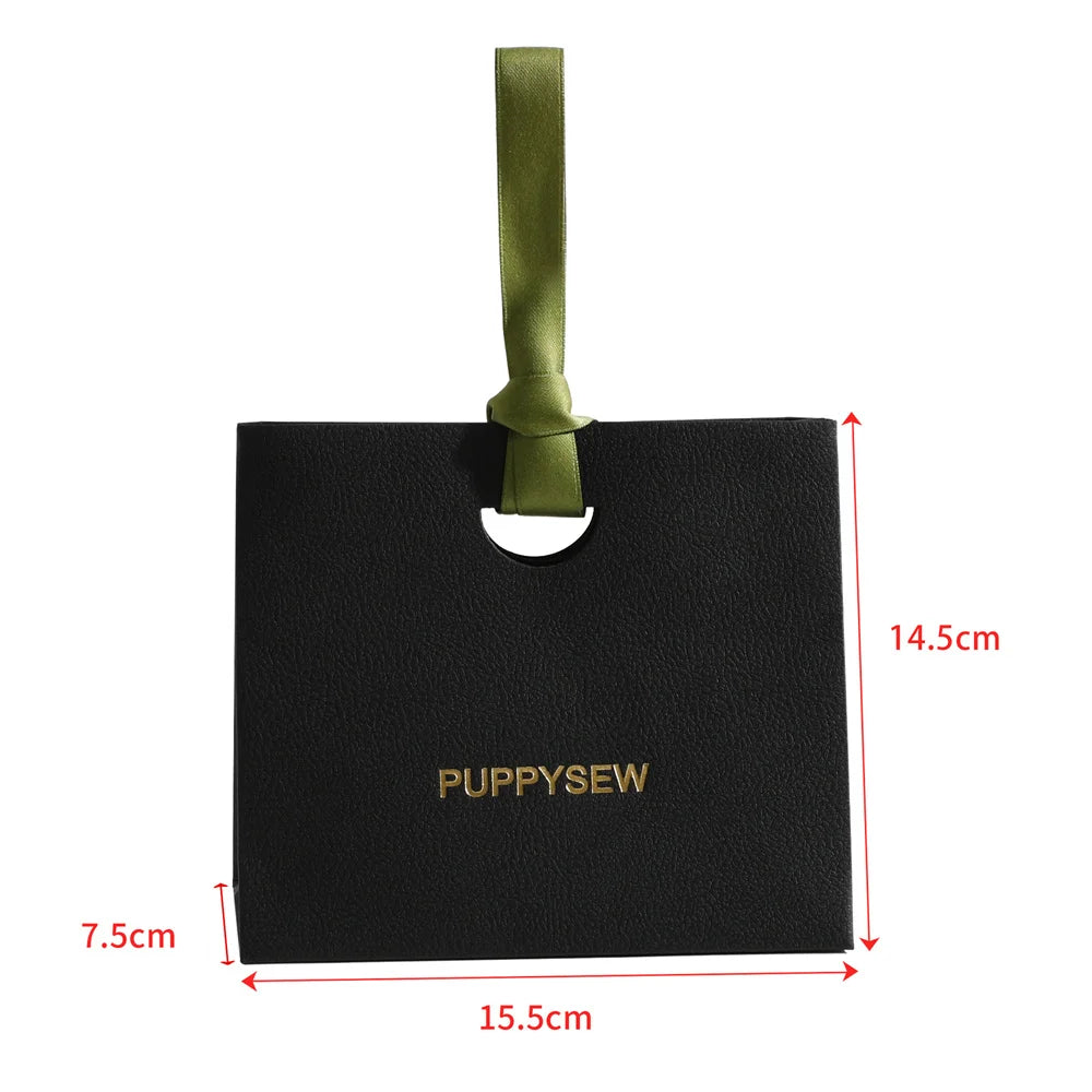 Jewelry Gift Paper Tote Bag with Ribbon | Elegant Packaging