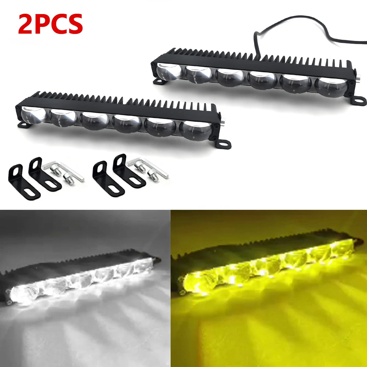 Mini LED Projector Fog Work Lamp – Car, Motorcycle & SUV
