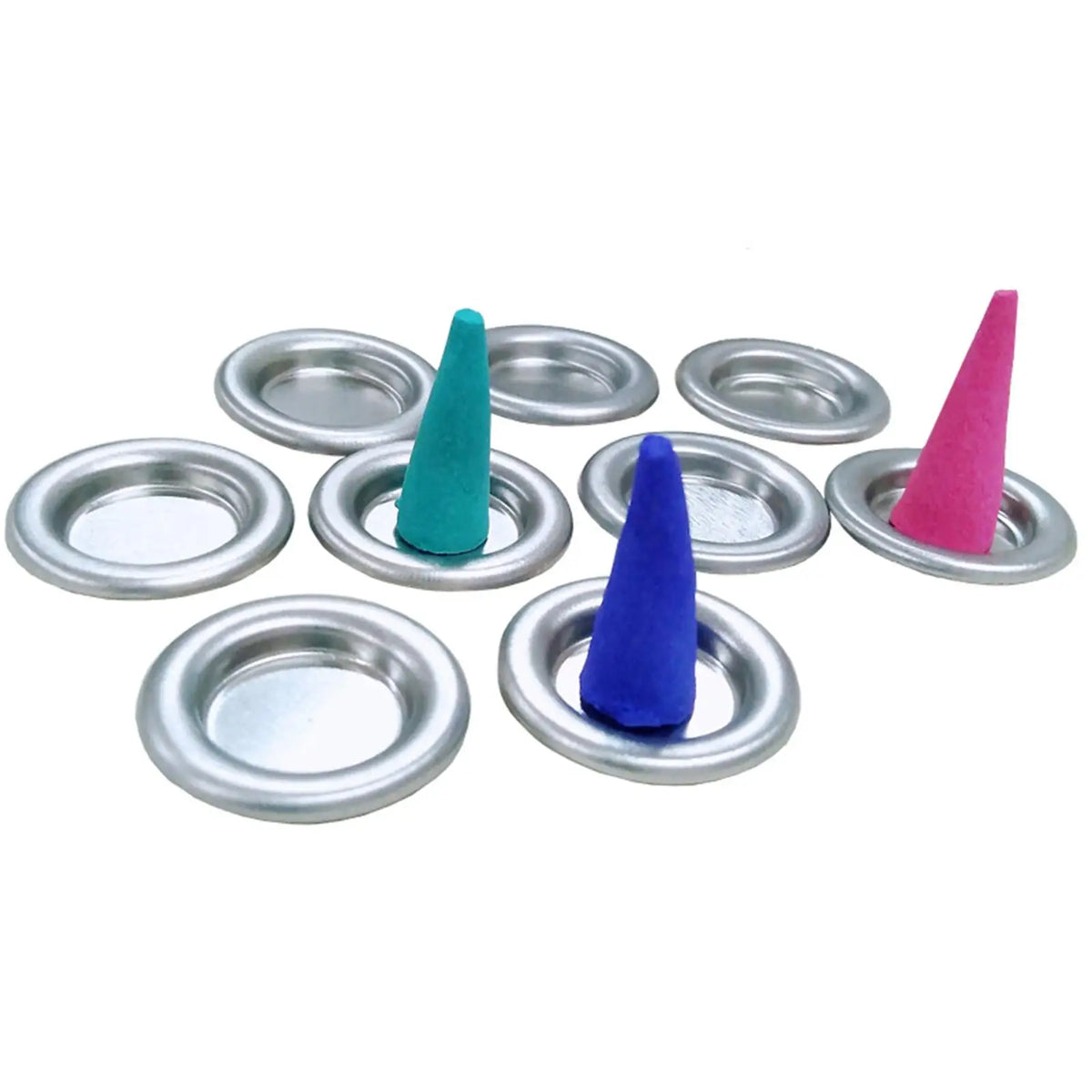 Metal Incense Holder Tray Stand – 50-Pack Cone & Stick Burner