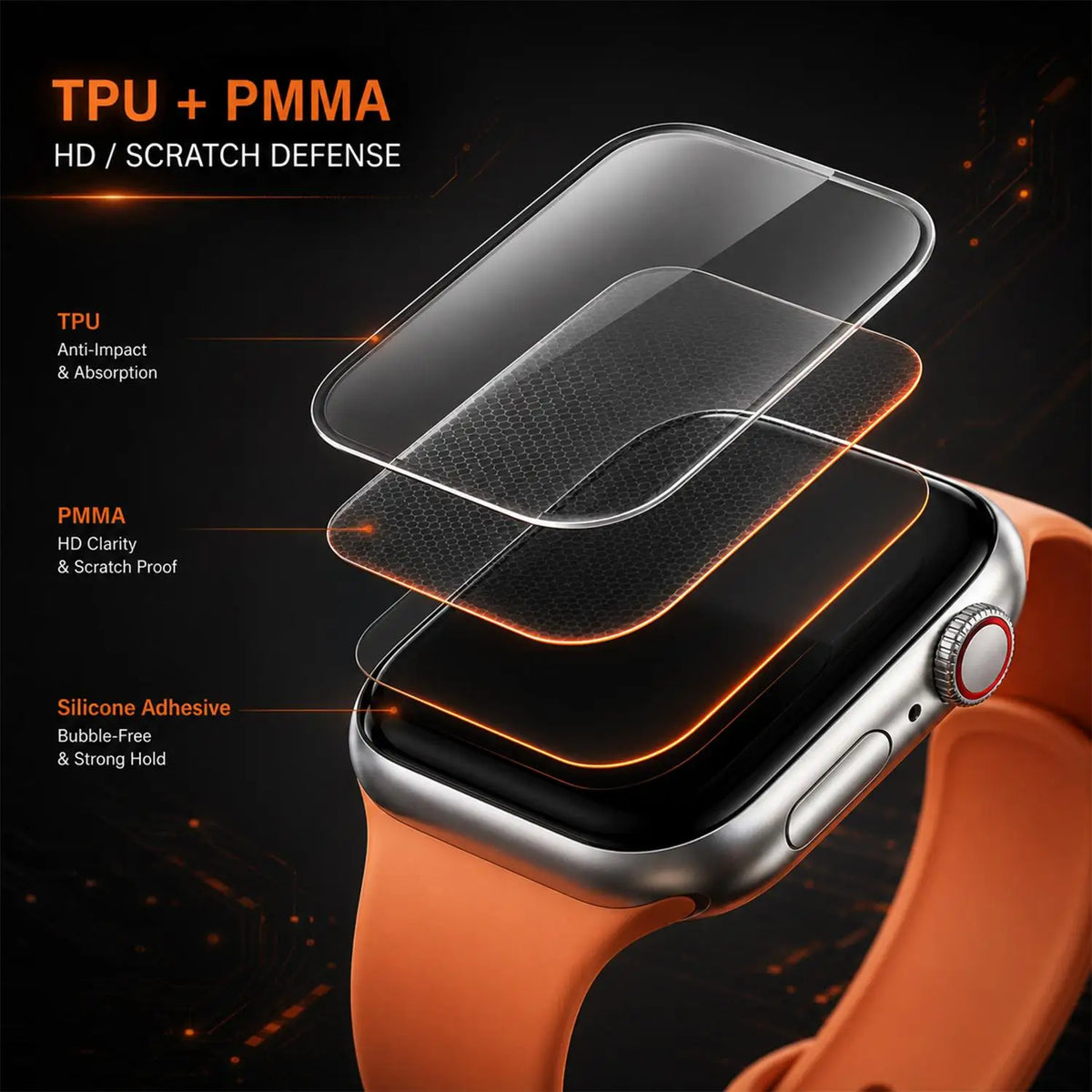 Apple Watch Series 12 42/46mm Hydrogel Screen Protector