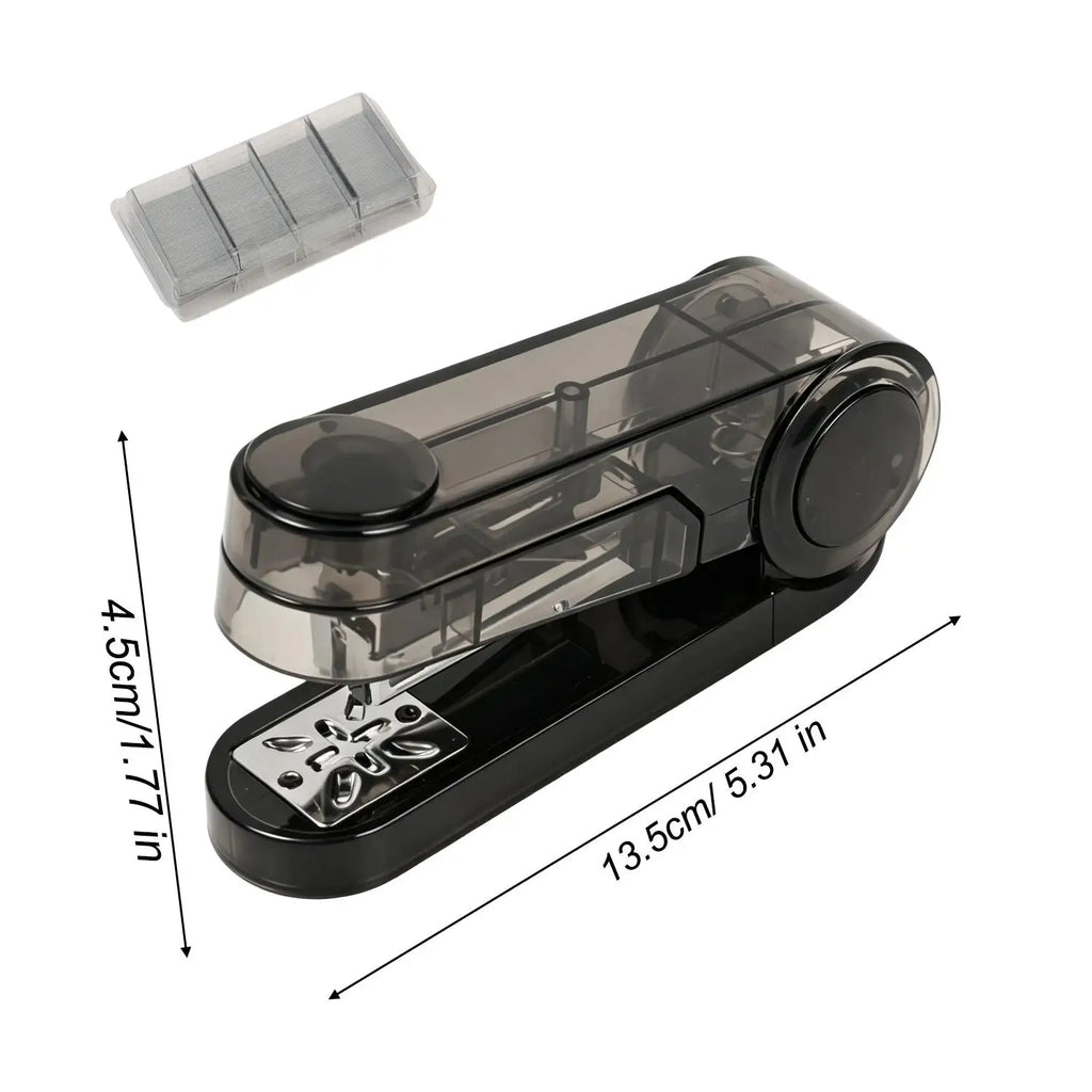 Transparent 360° Rotatable Mini Stapler – Notebook Binding