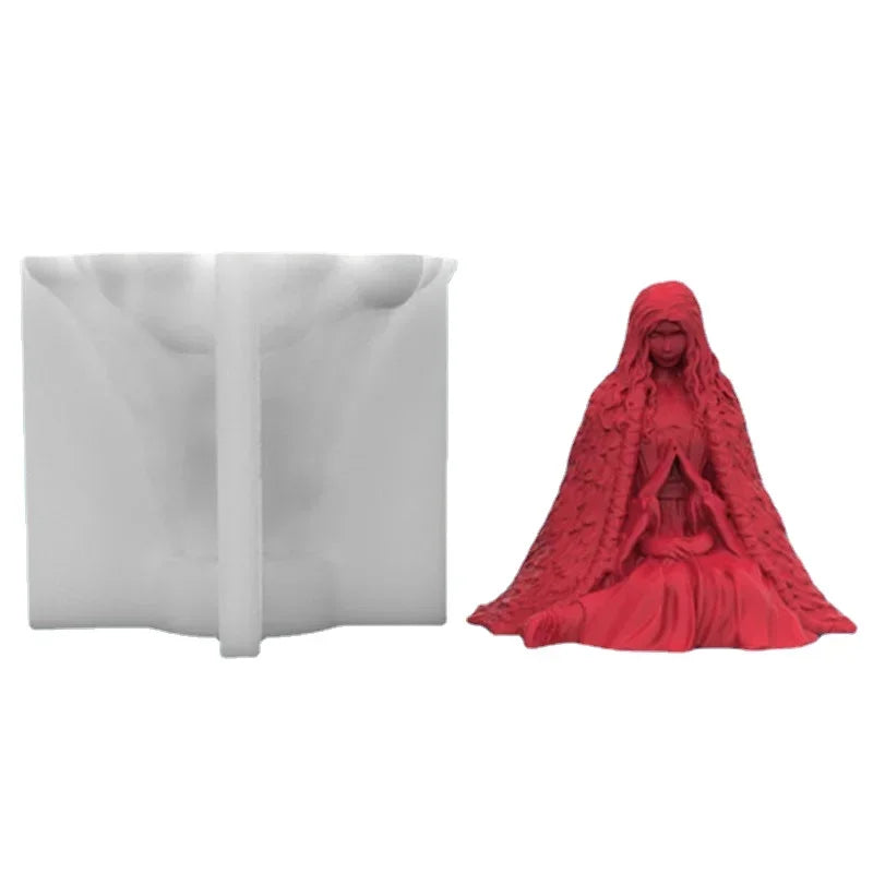 Halloween Witch 3D Silicone Mold – Candle Resin Soap Making