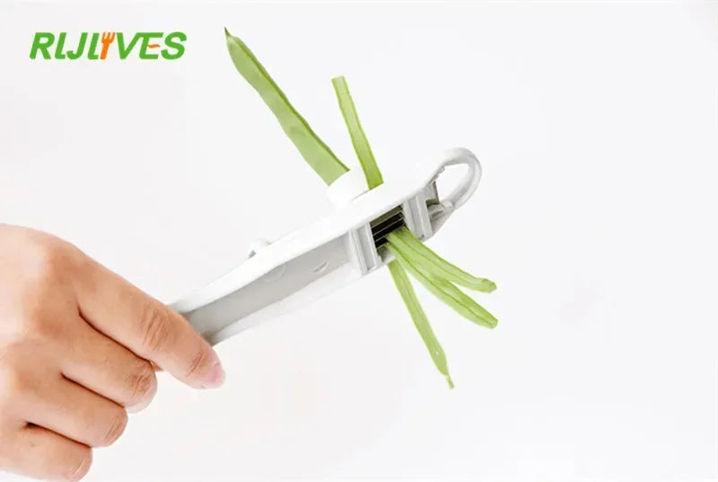 French Green Bean Slicer Stringer & Peeler – Stainless Steel