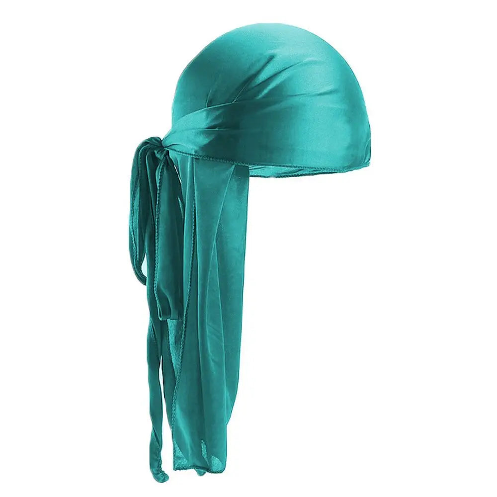 Unisex Pre-Tied Turban Headwrap | Silk Bandana Pirate Hat