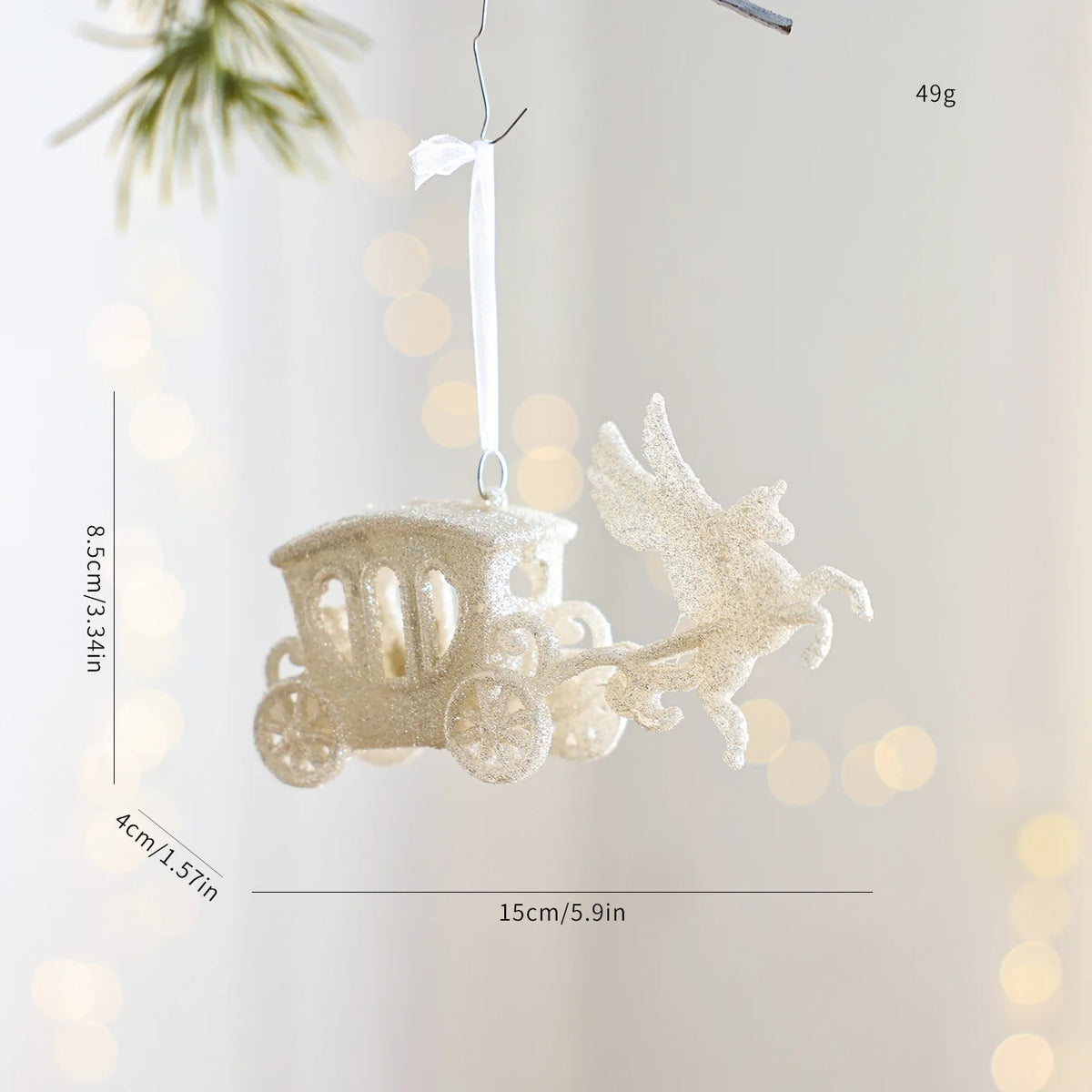 White Snowman Christmas Bell Ornament – Holiday Tree Decor