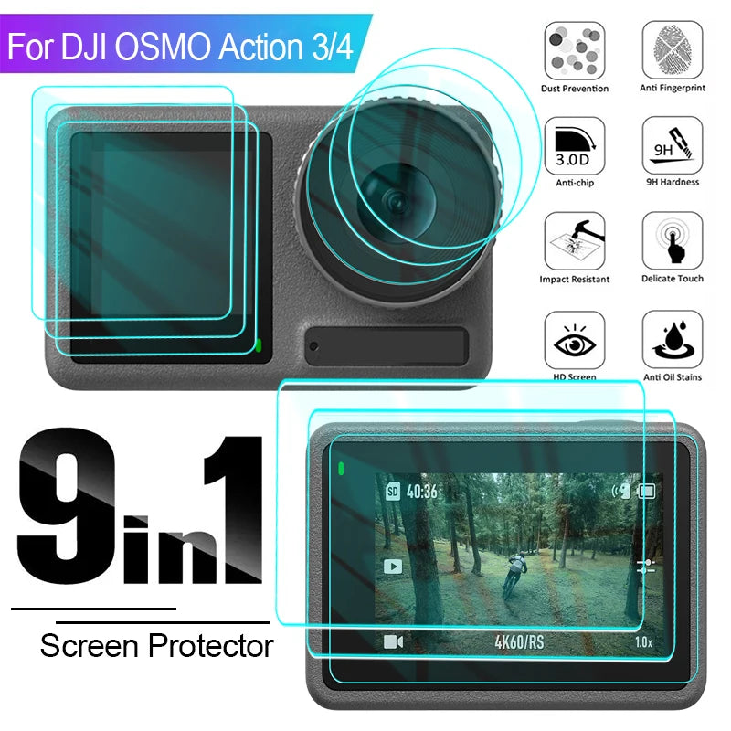 Tempered Glass Screen Protector – DJI OSMO Action 3 & 4
