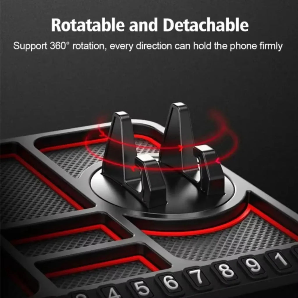 360° Rotatable Car Phone Holder Anti-Slip Dashboard Mat